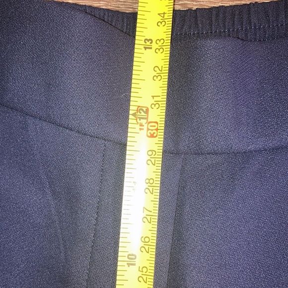 Womens Medium Navy Blue St. John Trouser Pants - Picture 7 of 12